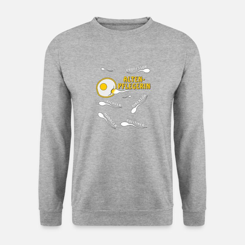 ALTENPFLEGERIN - Unisex Pullover - Weißgrau meliert