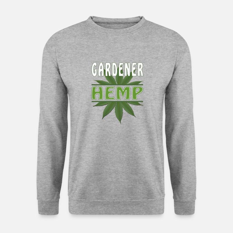 GARDENER HEMP - Unisex Pullover - Weißgrau meliert