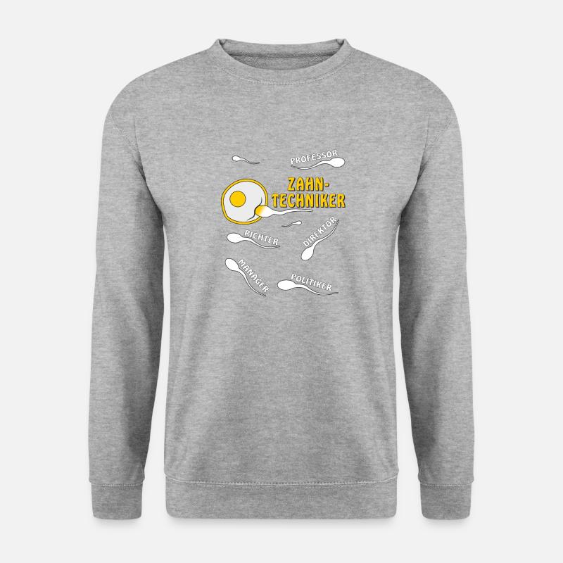 ZAHNTECHNIKER - Unisex Pullover - Weißgrau meliert