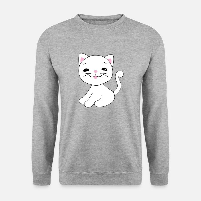 Cute smiling kitten - Unisex Sweatshirt - salt & pepper