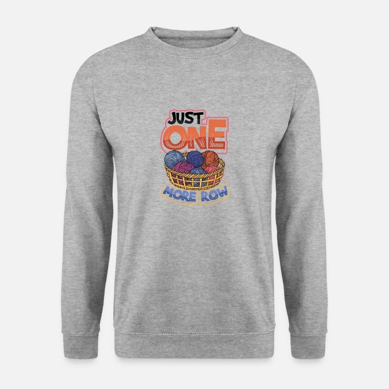 Just crochet a row - Unisex Sweatshirt - salt & pepper