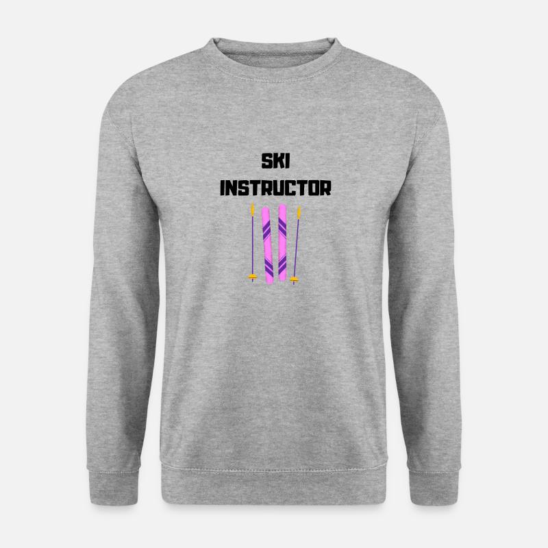 Ski Lehrer - Unisex Pullover - Weißgrau meliert