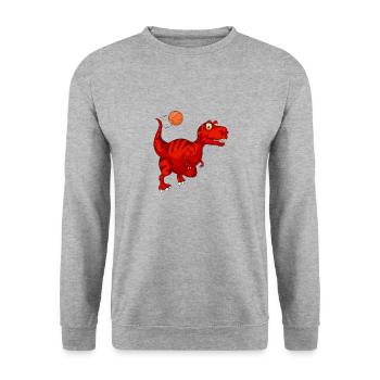 Basketball boys - Unisex Sweatshirt - salt & pepper - Front - Alina (178cm) & Michal (187cm)