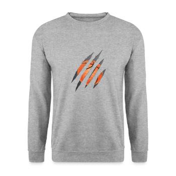 Basket-ball - Sweat-shirt Unisexe - gris chiné - Devant - Alina (178cm) & Michal (187cm)