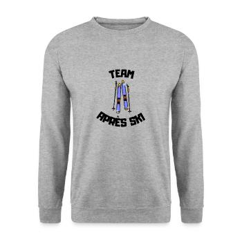 Équipe de ski Apres - Sweat-shirt Unisexe - gris chiné - Devant - Alina (178cm) & Michal (187cm)