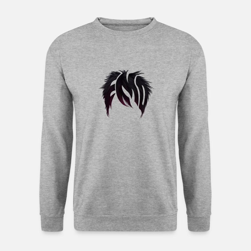 Emo | Emo tøj | Emocore frisure | Emo Musice - Unisex sweater - hvidgrå meleret
