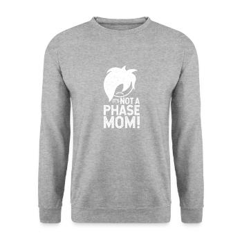 Ce n’est pas une phase maman | Vêtements Emo garçons | Emocores - Sweat-shirt Unisexe - gris chiné - Devant - Alina (178cm) & Michal (187cm)