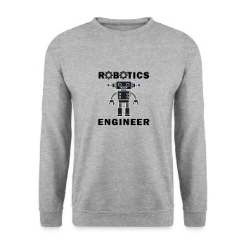 Hobby Robotics Ingénierie - Sweat-shirt Unisexe - gris chiné - Devant - Alina (178cm) & Michal (187cm)
