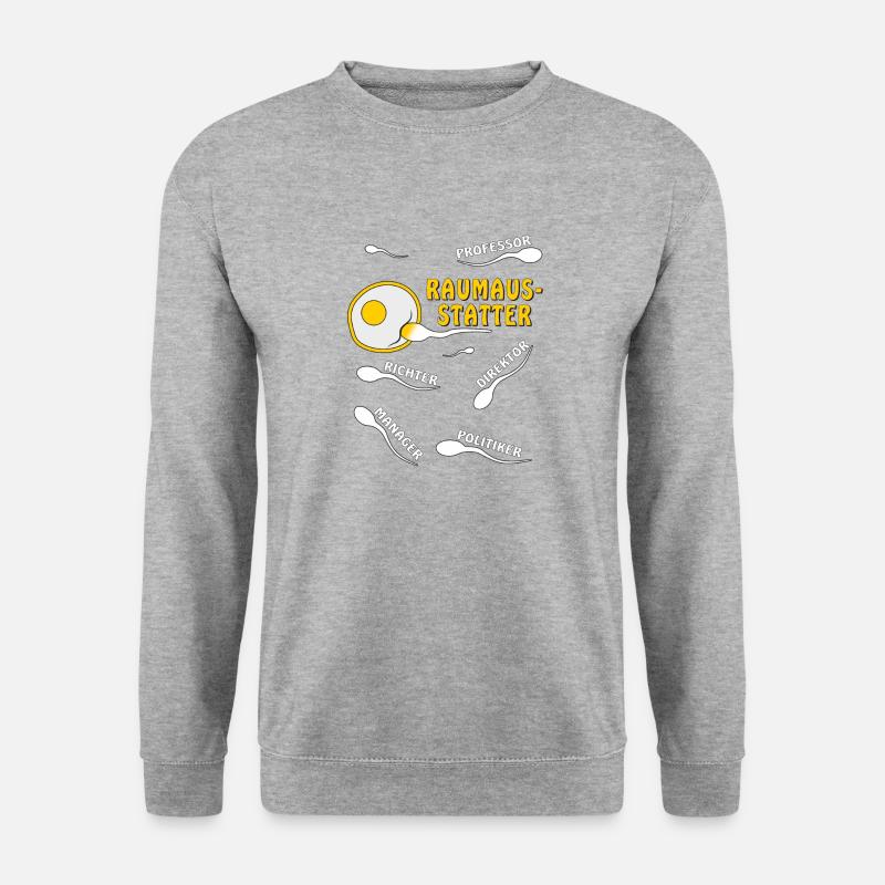 RAUMAUSSTATTER - Unisex Pullover - Weißgrau meliert