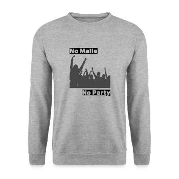 Mallorca Closing - Party Time auf Malle! - Unisex Pullover - Weißgrau meliert - Vorne - Alina (178cm) & Michal (187cm)