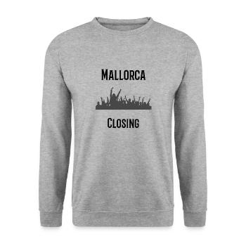 Mallorca Closing - Party Time auf Malle! - Unisex Pullover - Weißgrau meliert - Vorne - Alina (178cm) & Michal (187cm)
