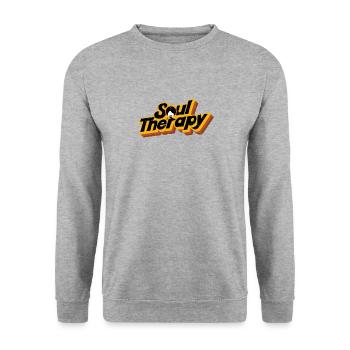 Funk Clothing | Vintage 70er Jahre Kostüm für Soul Musik - Unisex Pullover - Weißgrau meliert - Vorne - Alina (178cm) & Michal (187cm)