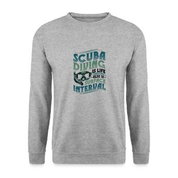 Plongée Life Divers - Sweat-shirt Unisexe - gris chiné - Devant - Alina (178cm) & Michal (187cm)