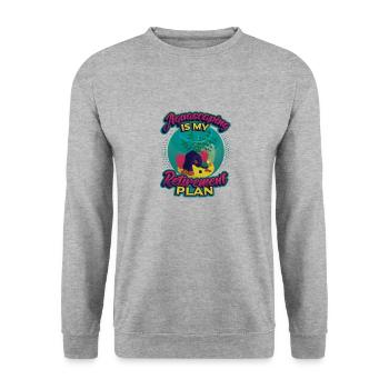 Aquascaping Is My Retirement Plan Aquarist - Unisex Sweatshirt - salt & pepper - Front - Alina (178cm) & Michal (187cm)
