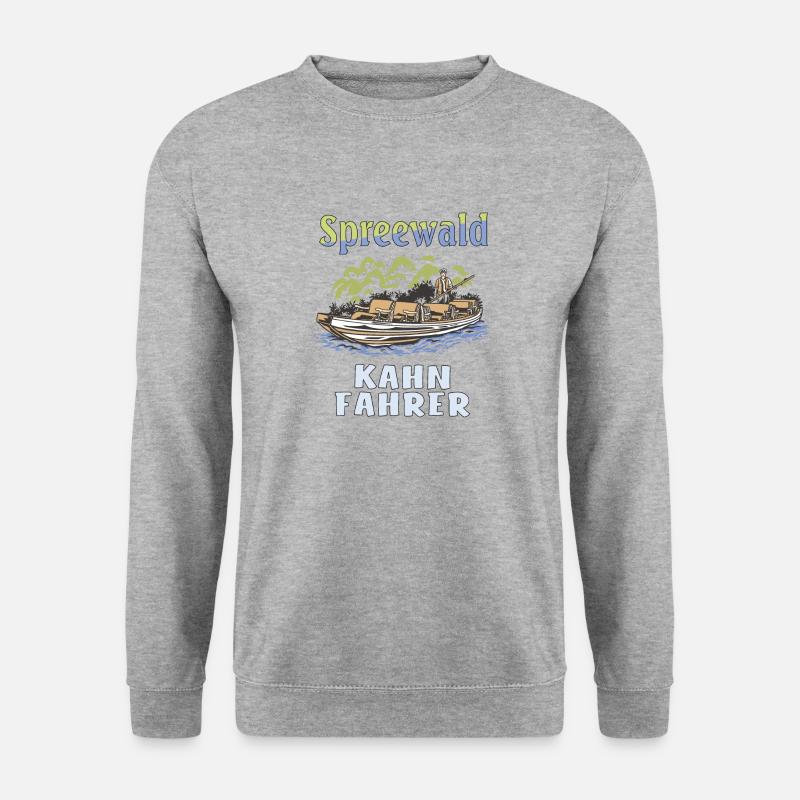 SPREEWALD KAHN FAHRER - Unisex Pullover - Weißgrau meliert