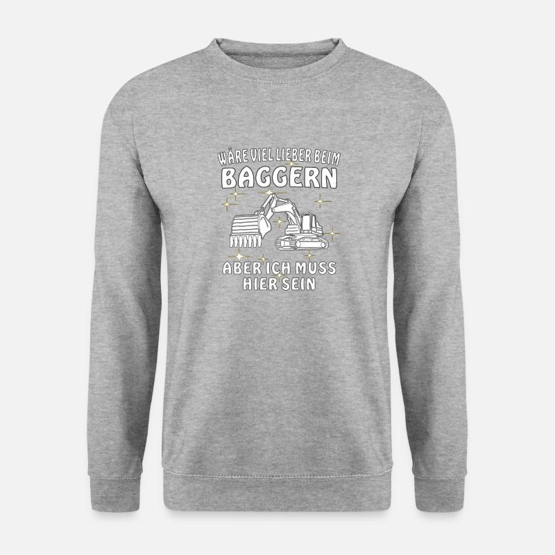 BAGGERN - Unisex Pullover - Weißgrau meliert
