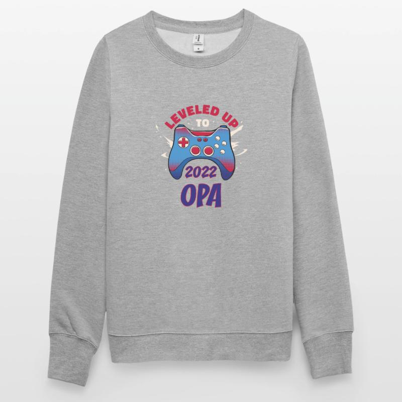 Opa 2022 Loading Werdender Opa Geschenk Leveled UP Unisex Pullover