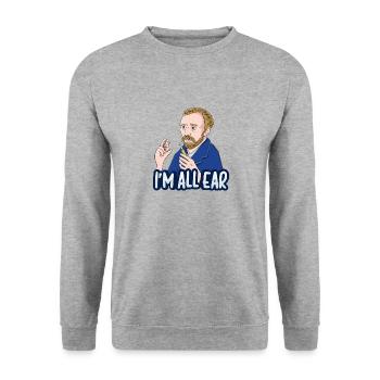 Van Gogh Ohr Art Lovers - Unisex Sweatshirt - salt & pepper - Front - Alina (178cm) & Michal (187cm)
