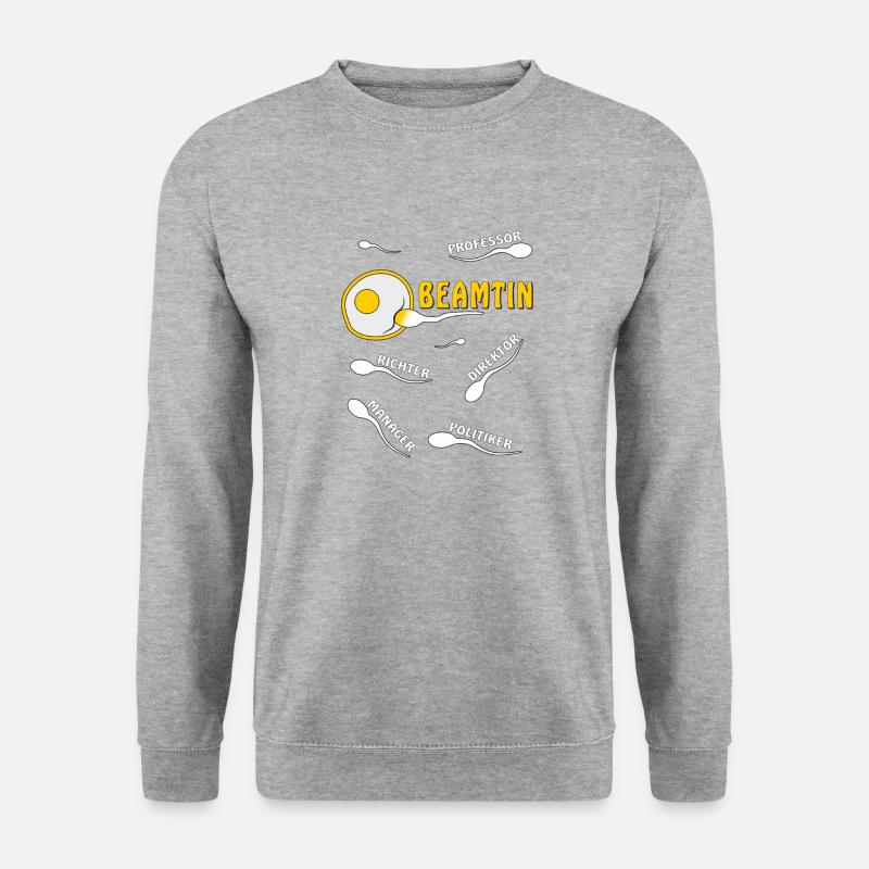 BEAMTIN - Unisex Pullover - Weißgrau meliert