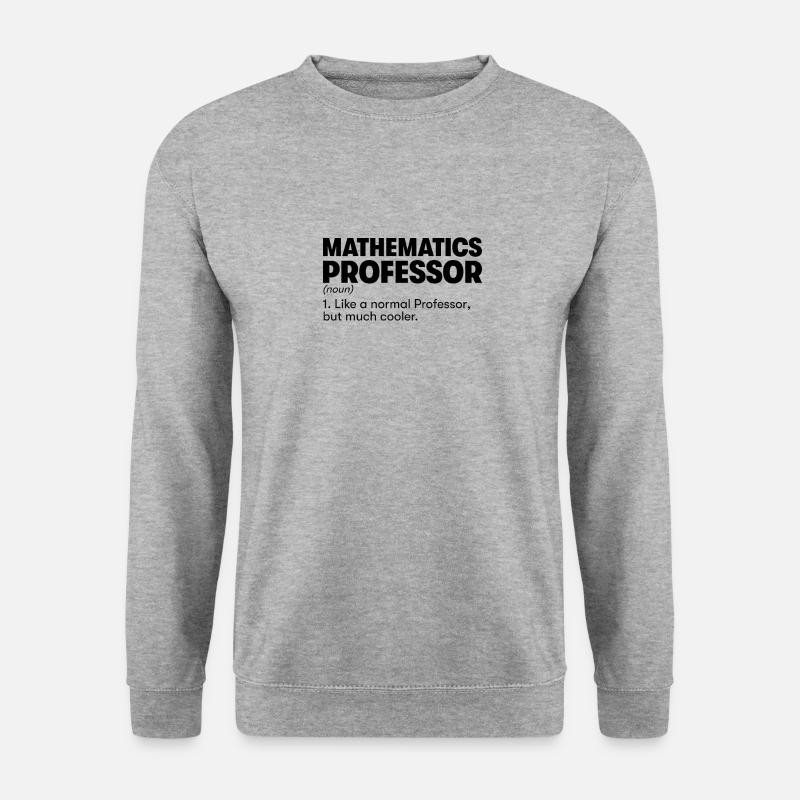 Mathematik-Professor - Unisex Pullover - Weißgrau meliert