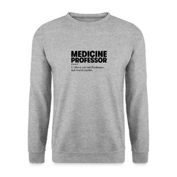 Medicine Professor - Unisex Sweatshirt - salt & pepper - Front - Alina (178cm) & Michal (187cm)