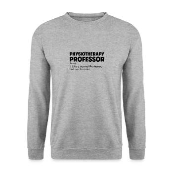 Professeur de physiothérapie - Sweat-shirt Unisexe - gris chiné - Devant - Alina (178cm) & Michal (187cm)
