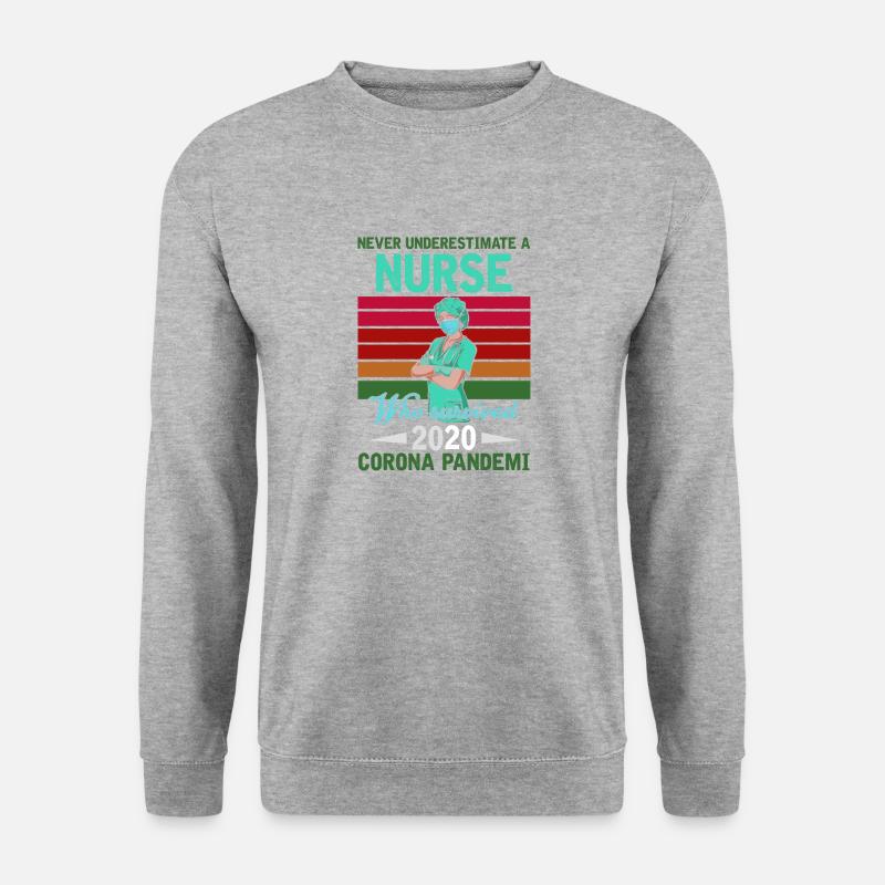 Krankenschwester - Unisex Pullover - Weißgrau meliert