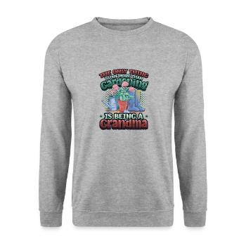 Amoureux du jardin, femmes, jardinage, grand-mère. - Sweat-shirt Unisexe - gris chiné - Devant - Alina (178cm) & Michal (187cm)