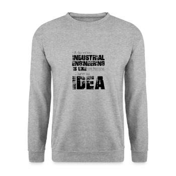 Industrial engineering - Unisex Sweatshirt - salt & pepper - Front - Alina (178cm) & Michal (187cm)