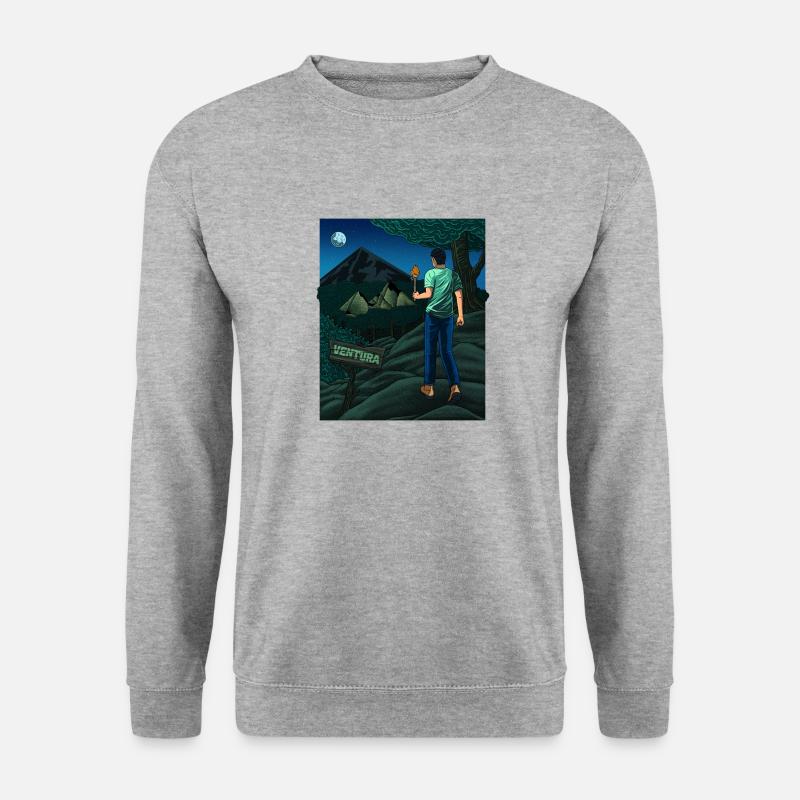 Discovery in the Jungle - Unisex Pullover - Weißgrau meliert