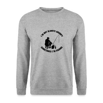 Pêche Hameçons Pêche Pêche Pêche Pêche - Sweat-shirt Unisexe - gris chiné - Devant - Alina (178cm) & Michal (187cm)