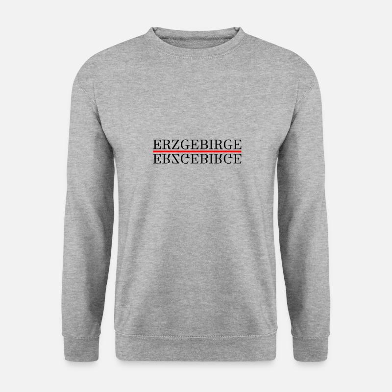 Erzgebirge Heimat - Unisex Pullover - Weißgrau meliert