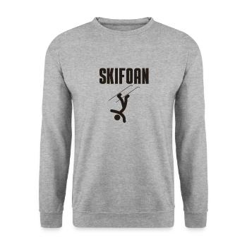 Skifoan - Unisex Pullover - Weißgrau meliert - Vorne - Alina (178cm) & Michal (187cm)