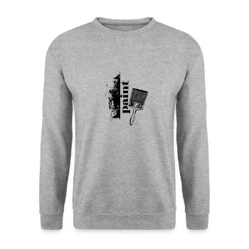 Brush Color Brush Painter Painting Art Artist - Unisex Sweatshirt - salt & pepper - Front - Alina (178cm) & Michal (187cm)