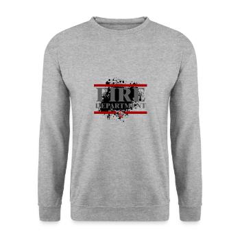 Fire brigade - Unisex Sweatshirt - salt & pepper - Front - Alina (178cm) & Michal (187cm)