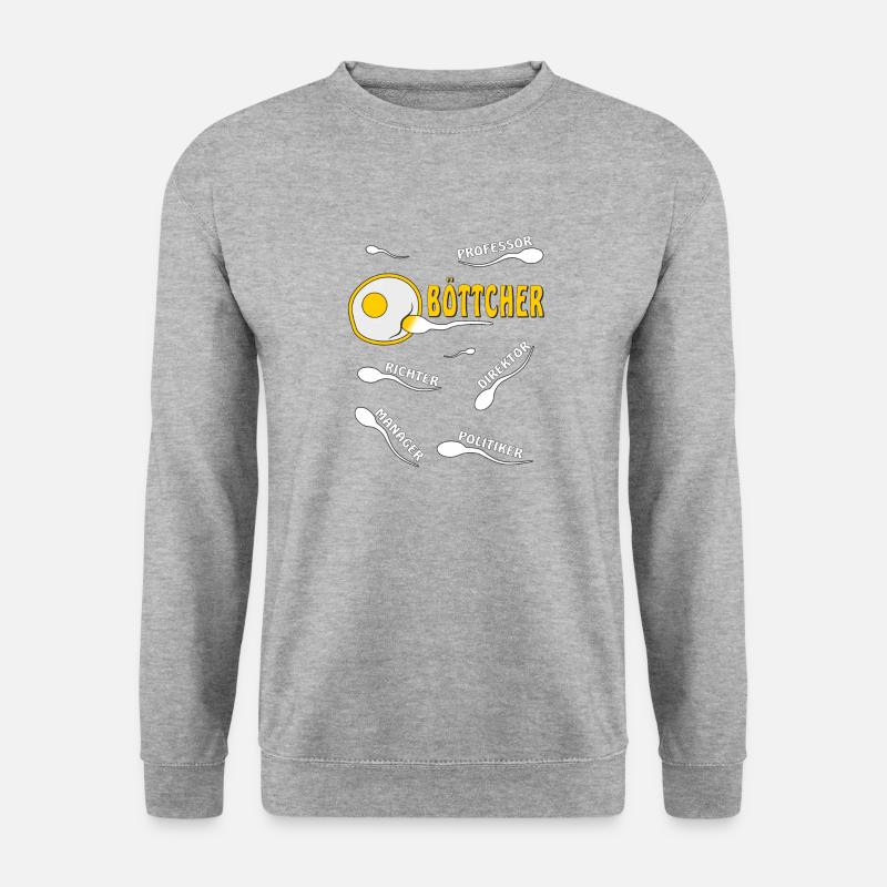 BÖTTCHER - Unisex Pullover - Weißgrau meliert