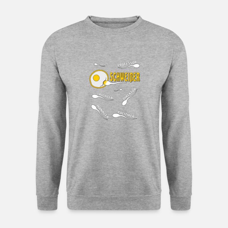 SCHWEIßER - Unisex Pullover - Weißgrau meliert