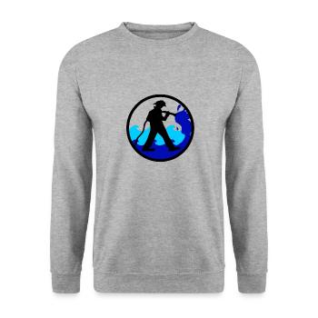 Fireman - Unisex Sweatshirt - salt & pepper - Front - Alina (178cm) & Michal (187cm)