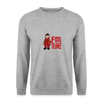 Fireman - Unisex Sweatshirt - salt & pepper - Front - Alina (178cm) & Michal (187cm)