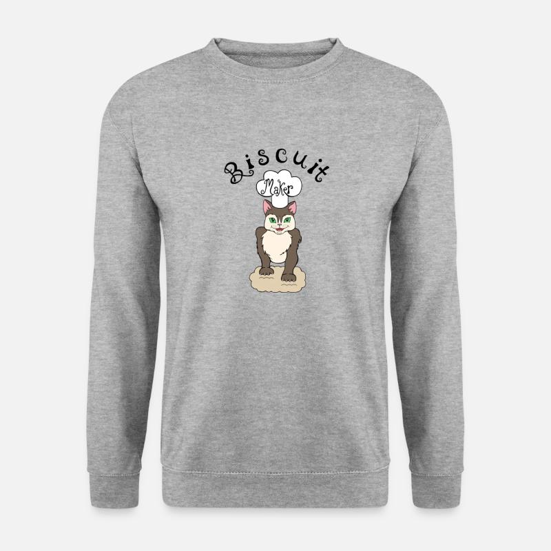 Cat Making Biscuits Maker Cat - Unisex Sweatshirt - salt & pepper