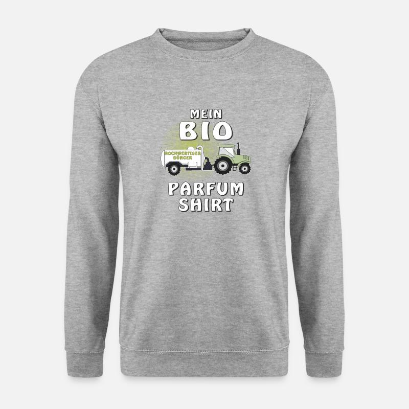 MEIN BIO PARFUM SHIRT - Unisex Pullover - Weißgrau meliert