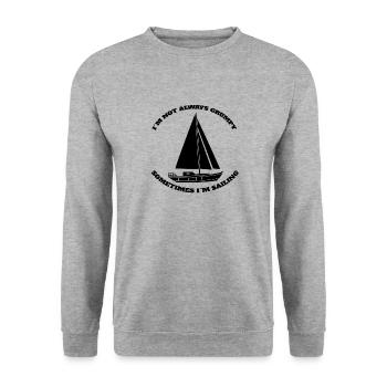 Voilier Voilier Voilier Voilier - Sweat-shirt Unisexe - gris chiné - Devant - Alina (178cm) & Michal (187cm)