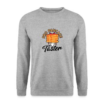 Crêpes Sniff Food Petit déjeuner - Sweat-shirt Unisexe - gris chiné - Devant - Alina (178cm) & Michal (187cm)