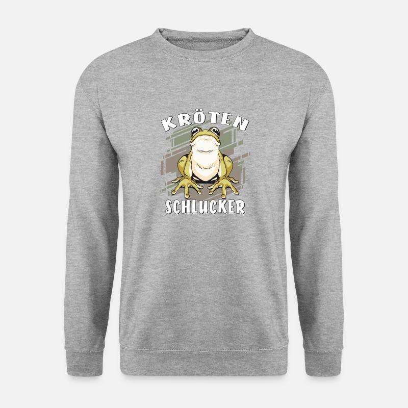 KRÖTEN SCHLUCKER - Unisex Pullover - Weißgrau meliert