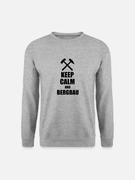Erzgebirge Bergbau - Unisex Pullover - Weißgrau meliert