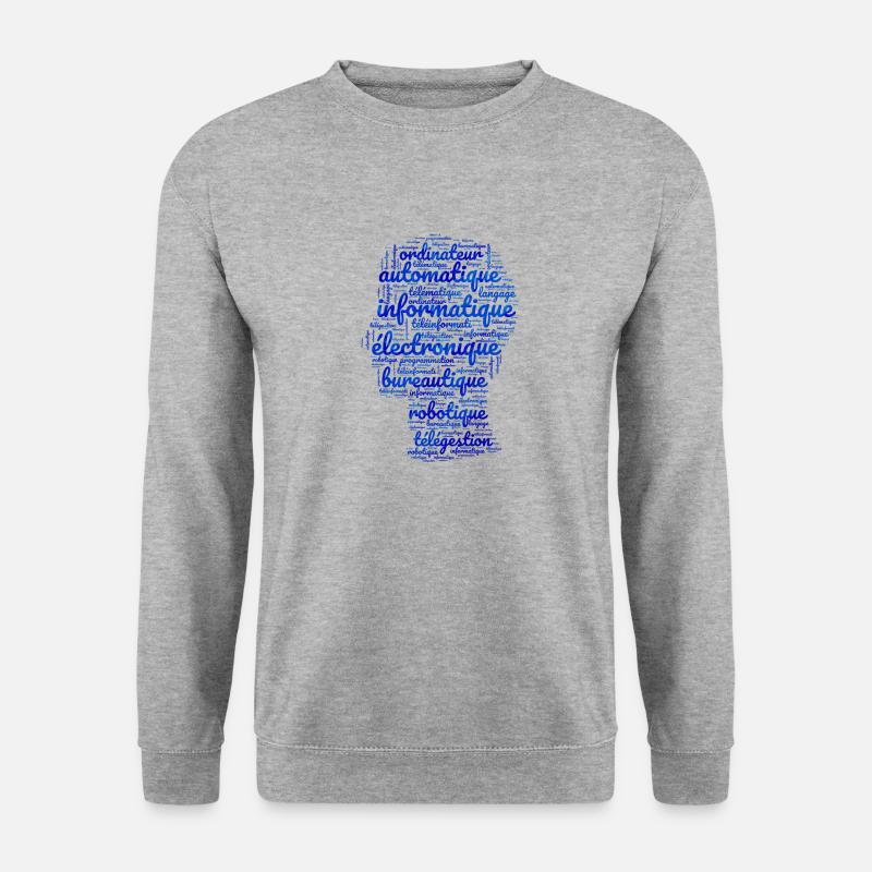 Computer synonym - Sweat-shirt Unisexe - gris chiné