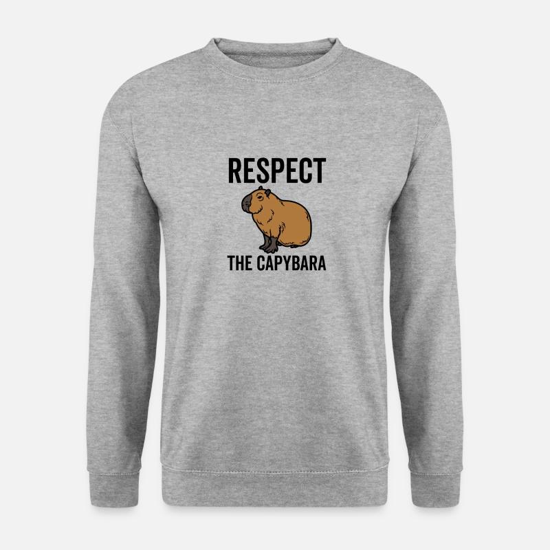 Respect The Capybara - Unisex Sweatshirt - salt & pepper