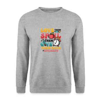Aimez-les gâtés, elle leur rend Kita-leben - Sweat-shirt Unisexe - gris chiné - Devant - Alina (178cm) & Michal (187cm)