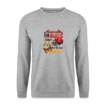 Search for insects - Unisex Sweatshirt - salt & pepper - Front - Alina (178cm) & Michal (187cm)