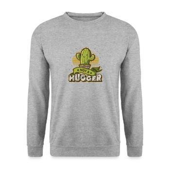 Pas de cactus câlins - Sweat-shirt Unisexe - gris chiné - Devant - Alina (178cm) & Michal (187cm)